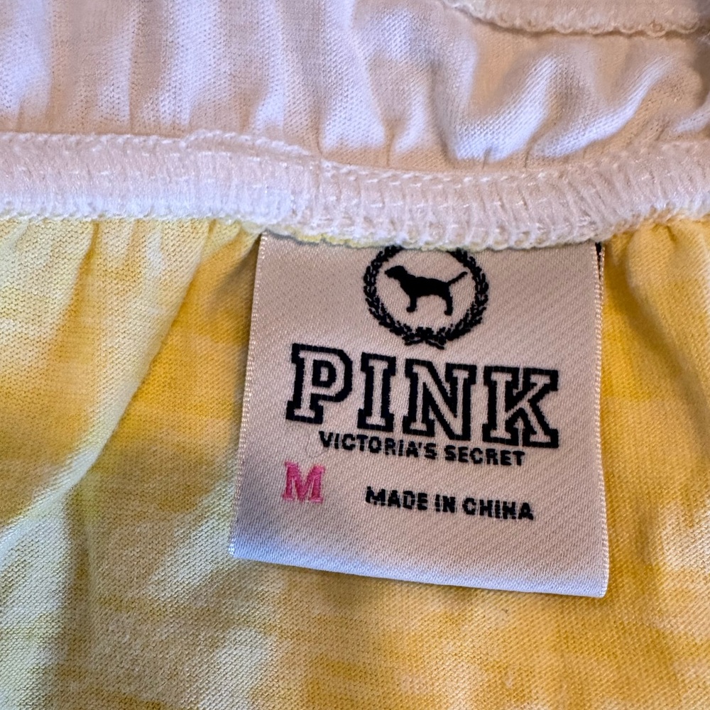 Y2K PINK Victoria's Secret Yellow and White Nightie Chemise Size Medium - Picture 9 of 11